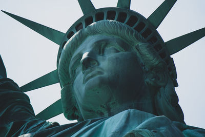 Low angle view of statue