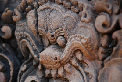 Close-up of sculpture