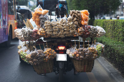 Close-up of vegetables for sale in market