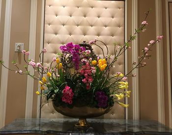 Flower pot on window sill