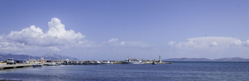 Panoramic view of sea against sky