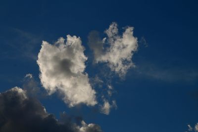 Low angle view of cloudy sky