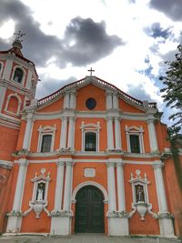 Low angle view of historical building against sky