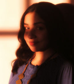 Portrait of young woman