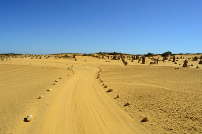 Pinnacles desert in nambung national park.