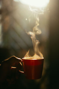 Close-up of coffee cup