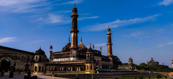 View of historical building against blue sky