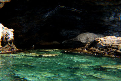 Rocks in sea