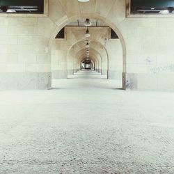 Empty corridor of building