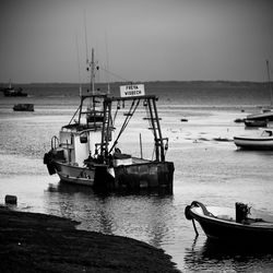 Boats in sea