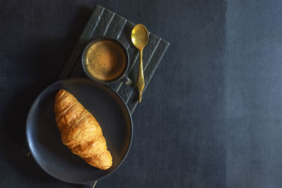 High angle view of food on table