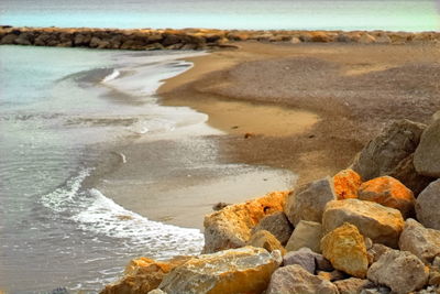 Rocks on beach