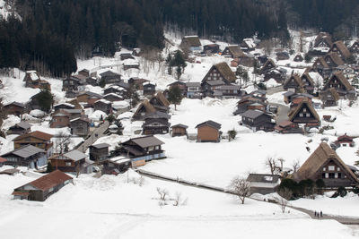 Houses in winter