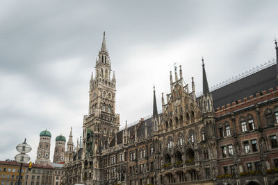 Low angle view of buildings against sky