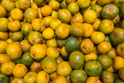 Full frame shot of fruits for sale in market