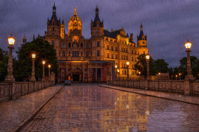 Rainy day in schwerin