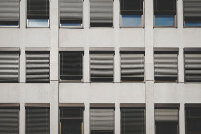 Full frame shot of windows in building