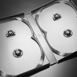 High angle view of dog