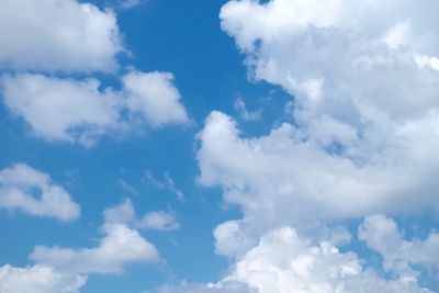 Low angle view of clouds in sky