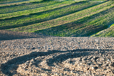 Aerial view of rural landscape