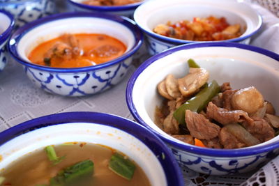 Close-up of served food