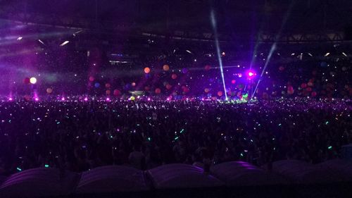 Crowd at music concert