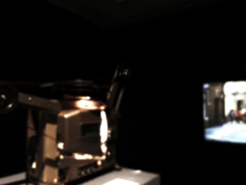 Illuminated lamp post at night