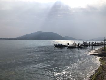 Scenic view of sea against sky