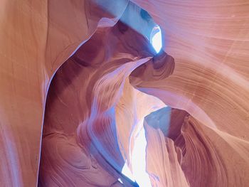 Low angle view of rock formation