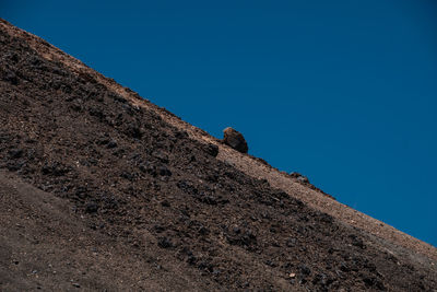 Low angle view of a rock