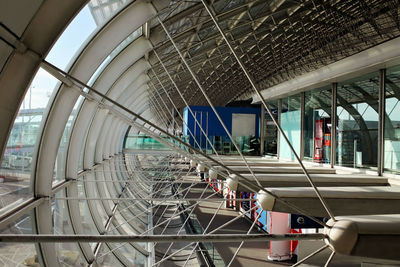 Low angle view of modern ceiling