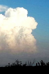 Low angle view of cloudy sky