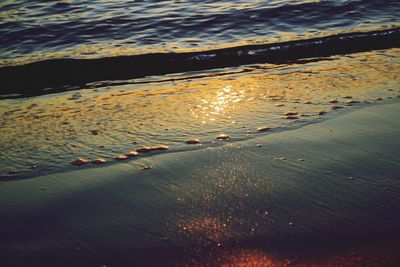 View of sea at sunset