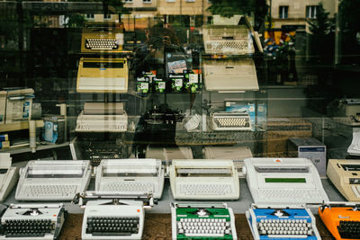 Typewriters for sale in store