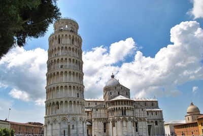 Low angle view of historic building against sky