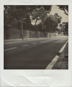 Road passing through tunnel