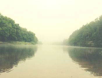 Scenic view of lake