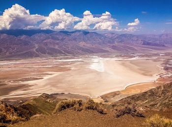 Scenic view of mountain range