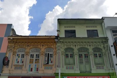 View of building against cloudy sky