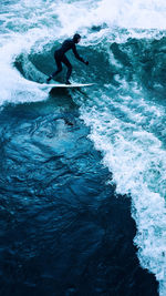 Man surfing in sea