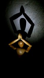 Close-up of illuminated light painting