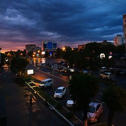 City street at night