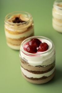 Close-up of ice cream in jar on table