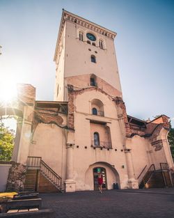 Low angle view of historic building against sky