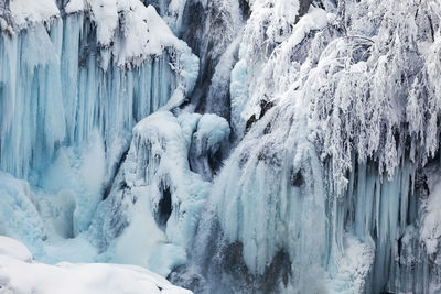 Panoramic shot of frozen landscape