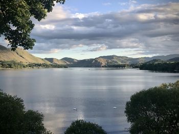 Evening light over ullswater, looking south from dunmallard hill 