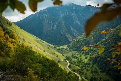 Scenic view of mountains