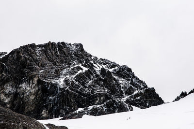 Scenic view of snowcapped mountain against sky