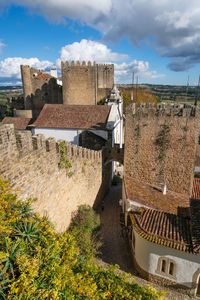 Obidos beautiful village castle stronghold fort tower in portugal