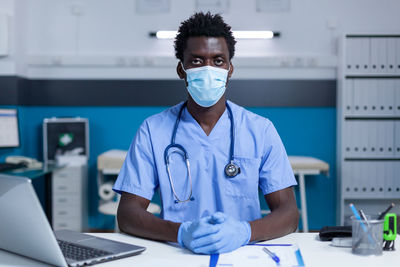 Female scientist working in laboratory